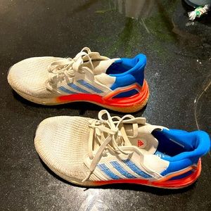 Used blue and orange adidas ultraboost